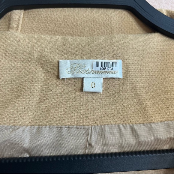 Shoshanna Tan Toggle Hooded Swing Jacket Coat Tan size‎ 8 Classic and Chic - Picture 7 of 14